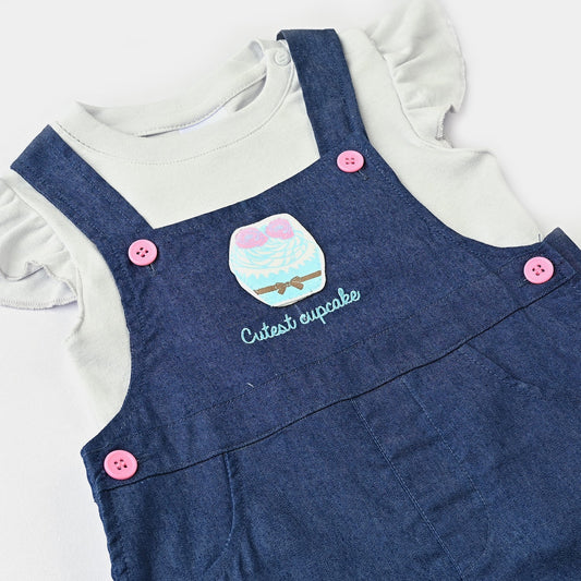 Baboolo Infant Girls Cotton Interlock Romper - Baboolo