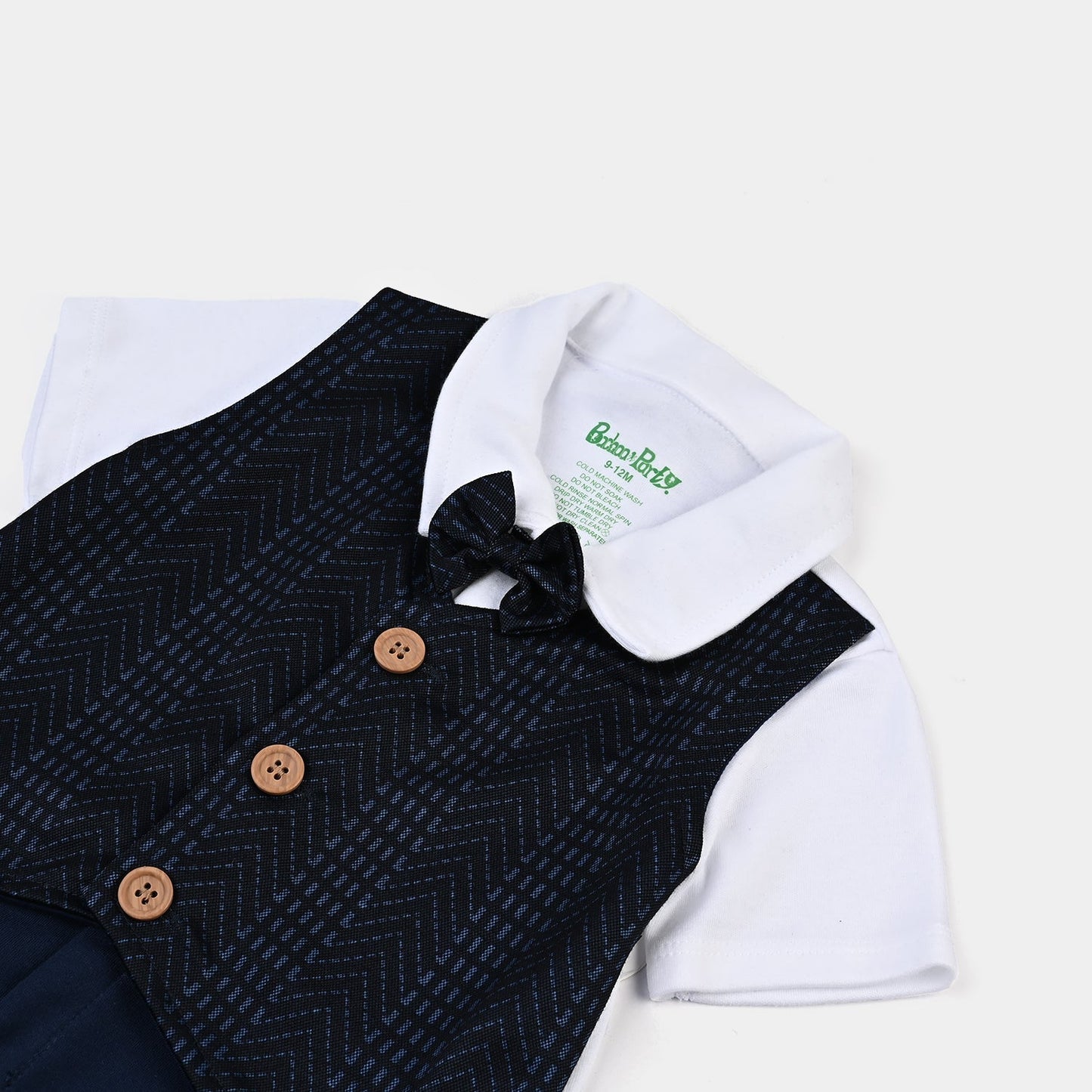 Baboolo Infant Baby Boys Cotton Interlock Romper - Baboolo