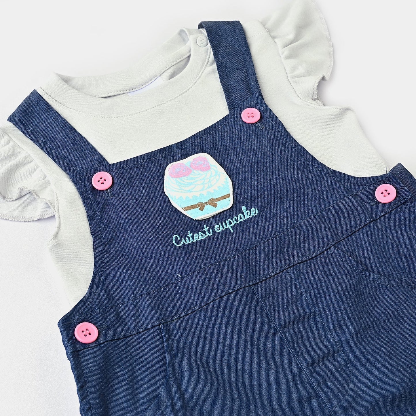 Baboolo Infant Girls Cotton Interlock Romper - Baboolo