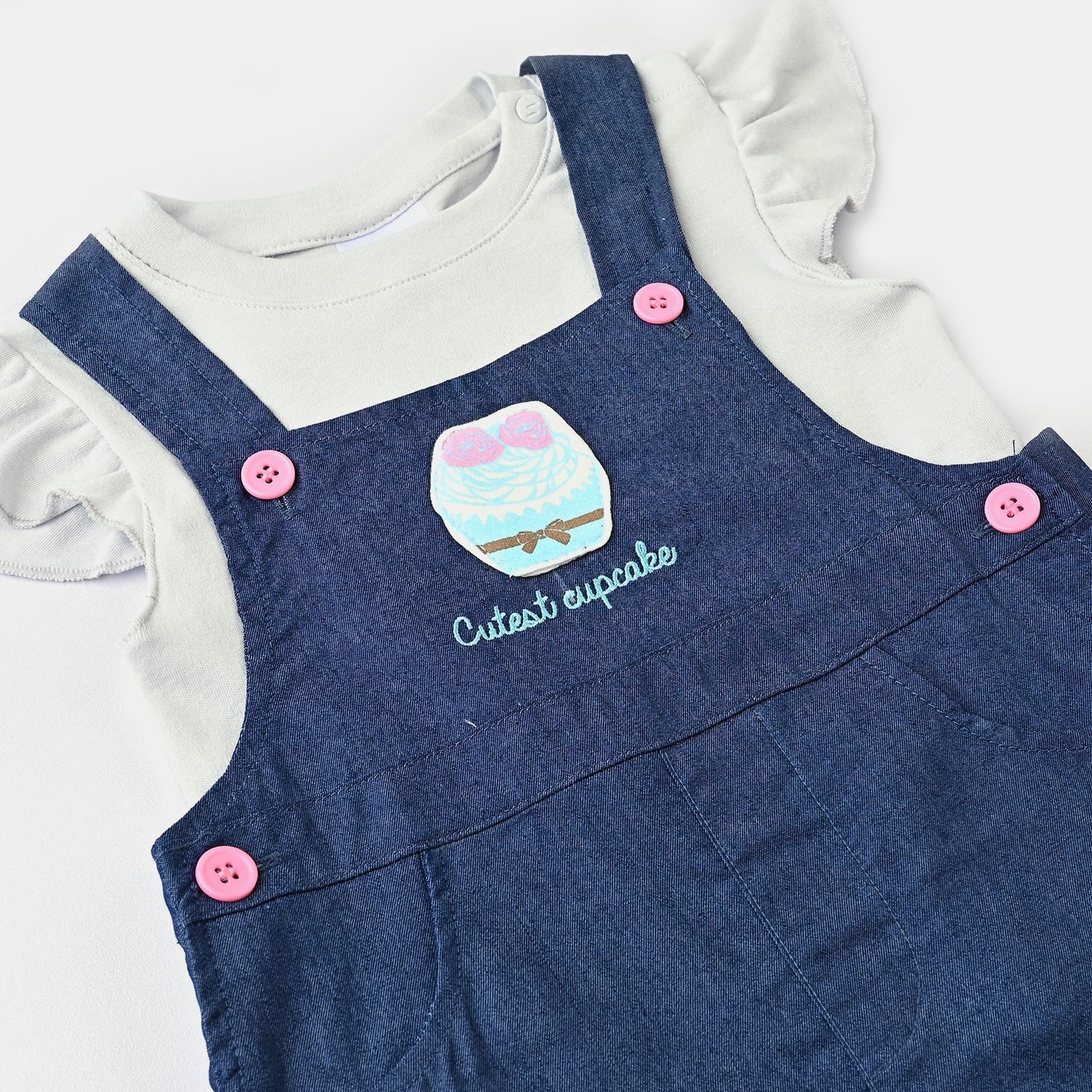 Baboolo Infant Girls Cotton Interlock Romper - Baboolo