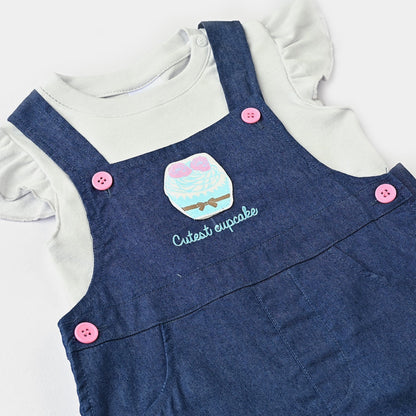 Baboolo Infant Girls Cotton Interlock Romper - Baboolo