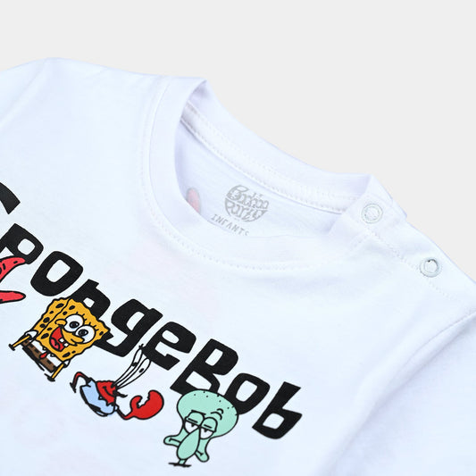 Baboolo Baby Boys Cotton Sponge Bob T-Shirt - Baboolo