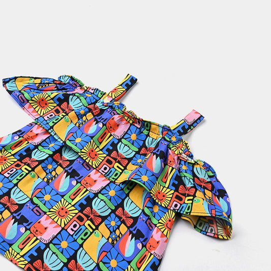 Baboolo Infant Baby Girls Viscose Casual Top - Baboolo