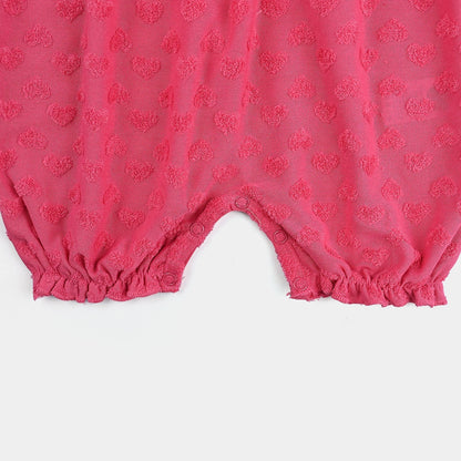 Baboolo Infant Girls Jacquard Romper - Baboolo